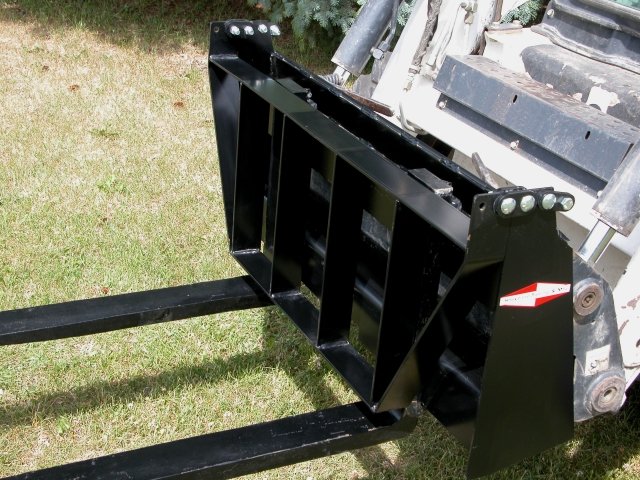 Fold Down Pallet Fork in the down position.